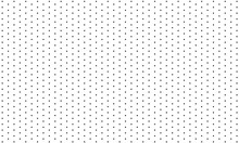Seamless Background Pattern From Geometric Shapes. The Pattern Is Evenly Filled With Black Circles. White Background Vector Design