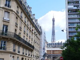 Fototapeta Paryż - The Eiffel Tower in summer. July 2020.