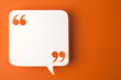 © nerosu - speech bubble on orange background