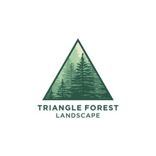 Evergreen, Pines, Spruce, Cedar Trees Logo Design