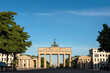 Brandenburg gate, blue sky, Berlin, Germany
