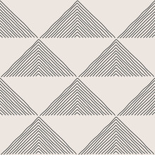 Minimalist Seamless Pattern With Abstract Creative Artistic Hand Drawn Composition