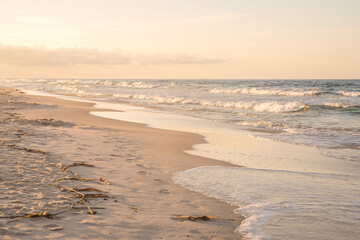 sunset on the beach