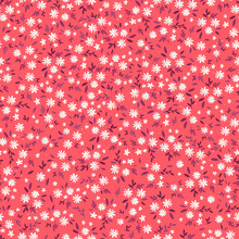Lovely Ditsy Floral Seamless Pattern, Tiny Hand Drawn Flowers, Great As Background, For Textiles, Banners, Wallpapers, Wrapping - Vector Design