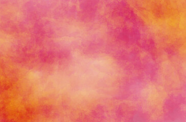 Wall Mural - bright painted background in red and orange colors. variety paint spots on canvas. mixed media textu