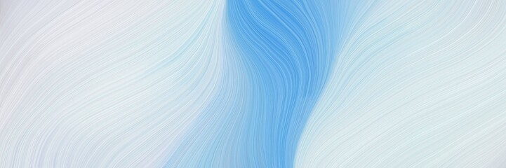 Aufkleber - colorful and elegant vibrant abstract artistic waves graphic with abstract waves illustration with lavender, corn flower blue and sky blue color