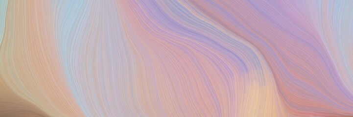 Poster - colorful and elegant vibrant background graphic with modern soft swirl waves background illustration with pastel purple, gray gray and light steel blue color