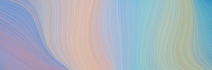 Poster - colorful and elegant vibrant abstract art waves graphic with modern waves background design with ash gray, pastel gray and cadet blue color