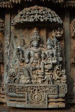Stone Sculpture Of Shiva And Parvati