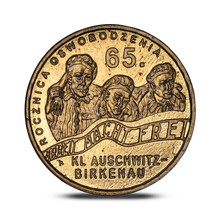  Commemorative Coin 65 Anniversary Of The Liberation Of Auschwitz Concentration Camp