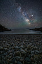 Pebble Beach And The Milky Way.