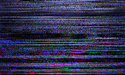 Glitch art scan line background. TV scan line monitor for old technology concept. Old damaged monitor line spots for aesthetic design.