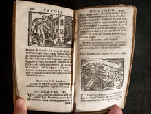 A Small Printed Edition Of Aesop's Fables Printed In Italian From The Seventeenth Century. 