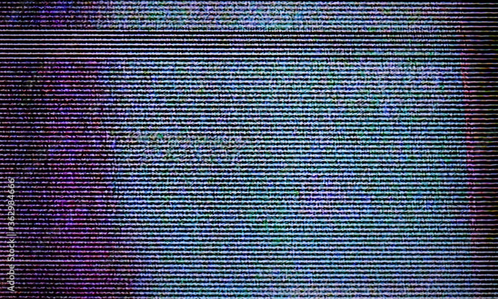 Glitch art scan line background. TV scan line monitor for old ...