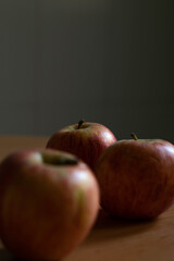 Wall Mural - Couple of fruits with a unfocused background.