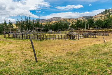 Wall Mural - Corral in the Mountains of Ecuador 