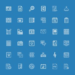  Editable 36 page icons for web and mobile