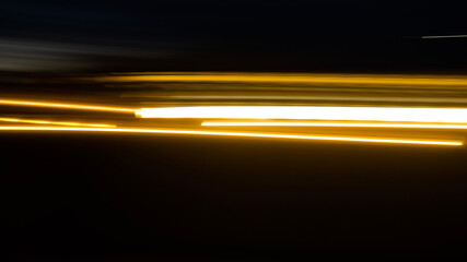 Wall Mural - light speed trails on dark background. abstract technology concept