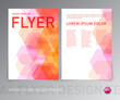vector leaflet flyer design, leaflet, book, booklet, brochure cover, banner, promotion, page layout template, with geometric background
