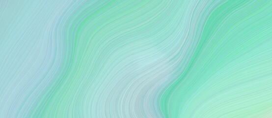 Aufkleber - background graphic element with elegant curvy swirl waves background illustration with pastel blue, light blue and medium aqua marine color