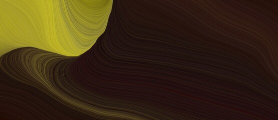 Aufkleber - background graphic element with modern soft curvy waves background illustration with very dark pink, dark golden rod and olive color