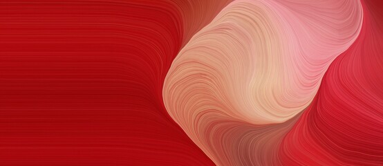 Aufkleber - background graphic design with modern soft curvy waves background design with dark salmon, firebrick and moderate red color