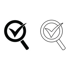 Quality icon vector set. magnifier illustration sign collection. search bar symbol. Design element for web site interface.