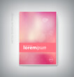 vector brochure cover design, book, poster, flyer, banner, booklet template, with soft blurry bokeh background