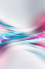 Wall Mural - abstract modern gray background with flowing neon bright fluid lines. light lines, bright accent bac