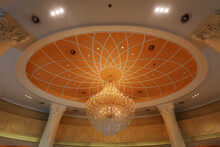 The Dome Structure Is In A Hotel Lobby