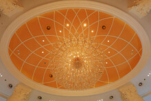 The Dome Structure Is In A Hotel Lobby