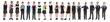 © New Africa - Children in school uniforms on white background. Banner design