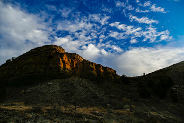 West Texas Mountains at Sunset