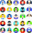 Professions Colored Vector Icons 2