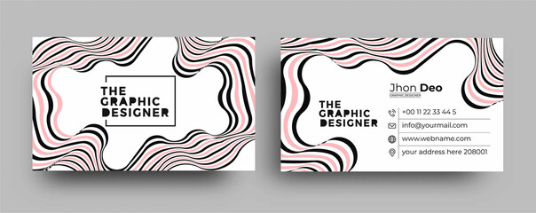 Wall Mural - Business Card - Creative and Clean Business Card Template.
