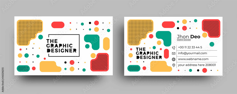 Business Card - Creative and Clean Business Card Template. - obrazy, fototapety, plakaty 