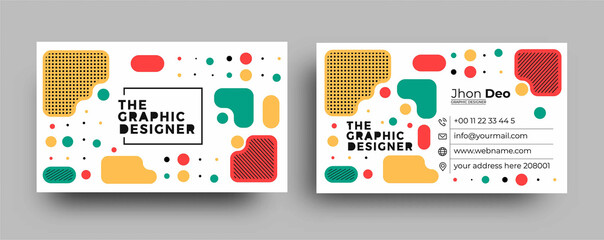 Wall Mural - Business Card - Creative and Clean Business Card Template.