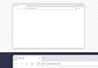 © fenskey - Mock-up blank browser window for your design isolated transparent background. Vector illustration EPS10
