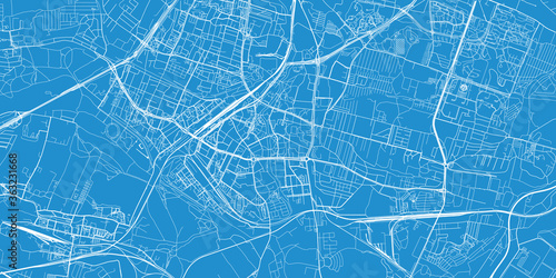 Fotografía Urban vector city map of Sosnowiec, Poland