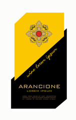 Wall Mural - WINE LABEL ITALIAN FOOD AND DRINKS DECORATIVE STICKER FOR AMARONE, PROSECCO