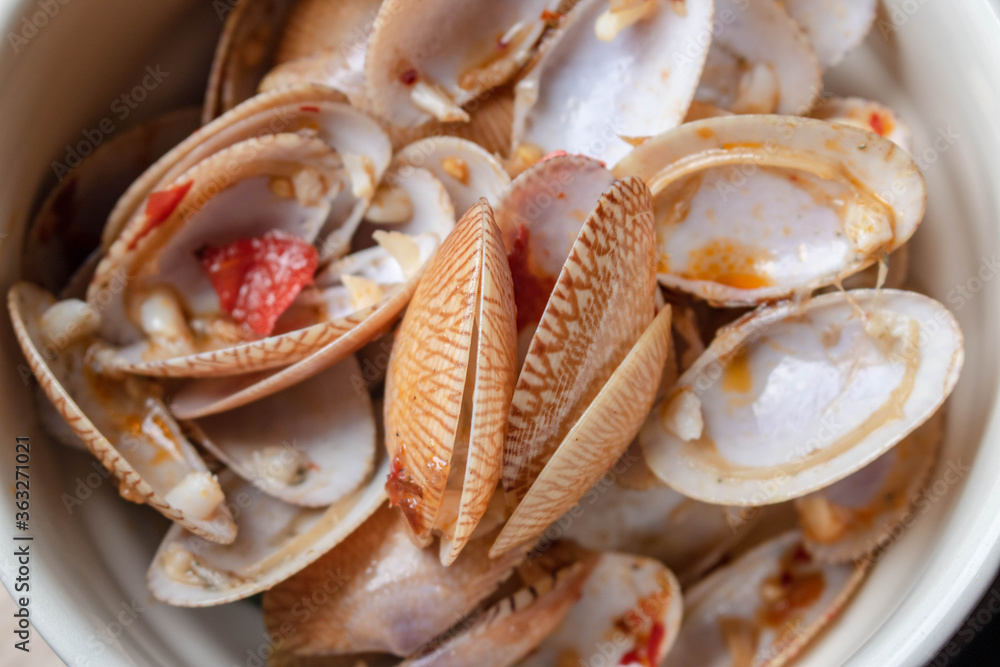 Surf clam, Short necked clam, Carpet clam,Venus shell clam for cooking ...