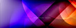 © antishock - Vector abstract background - circle and cross on fluid gradient with shadows and light effects. Techno or business shiny design templates for text