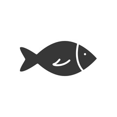 Wall Mural - fish icon image, silhouette style