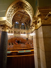 Poster - interno del parlamento di Budapest