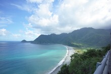 Panoramic View Of Sea And Mountains Against Sky