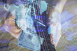 © peshkova - Multi exposure of forex graph drawing hologram and USA dollars bills and man hands. Technical Analysis concept.