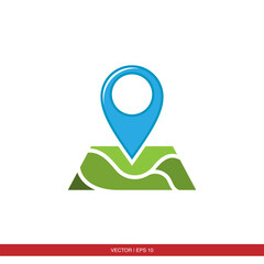 Pin navigation, location, map icon