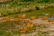 © aminkorea - Honey bee hive boxes of various colors