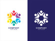 Modern Community Hexagon logo. For personal or business. Colorful gradient concept. This logo is good for group, organization, friendship, or any industry. Modern, elegant, simple. Vector Illustration