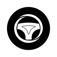 steering wheel logo